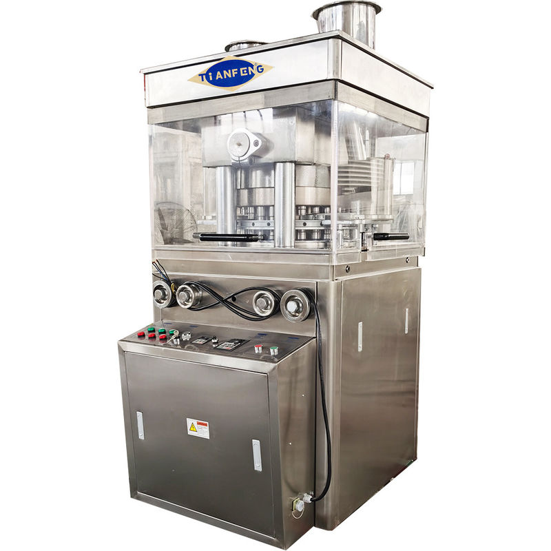 로터리 태블릿 프레스 머신 최대 압력 100Kn 및 생산 용량 75000 pcs/h
