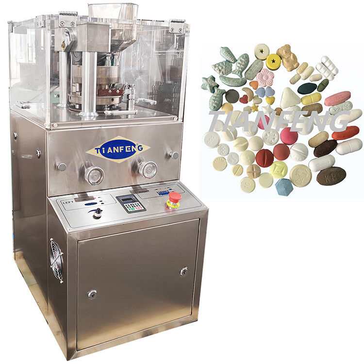 220V/380V 전원 공급 약 Tablet Press Machine 최대 압력 60KN 및 최대 충전 깊이 15mm