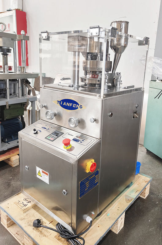 220V/380V 전원 공급 약 Tablet Press Machine 최대 압력 60KN 및 최대 충전 깊이 15mm