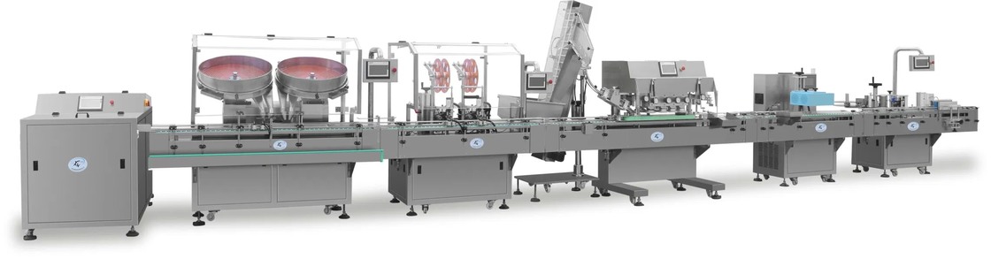 고속 380V 자동 병 충전 생산 라인, 1년 보증 및 연간 1000개 생산