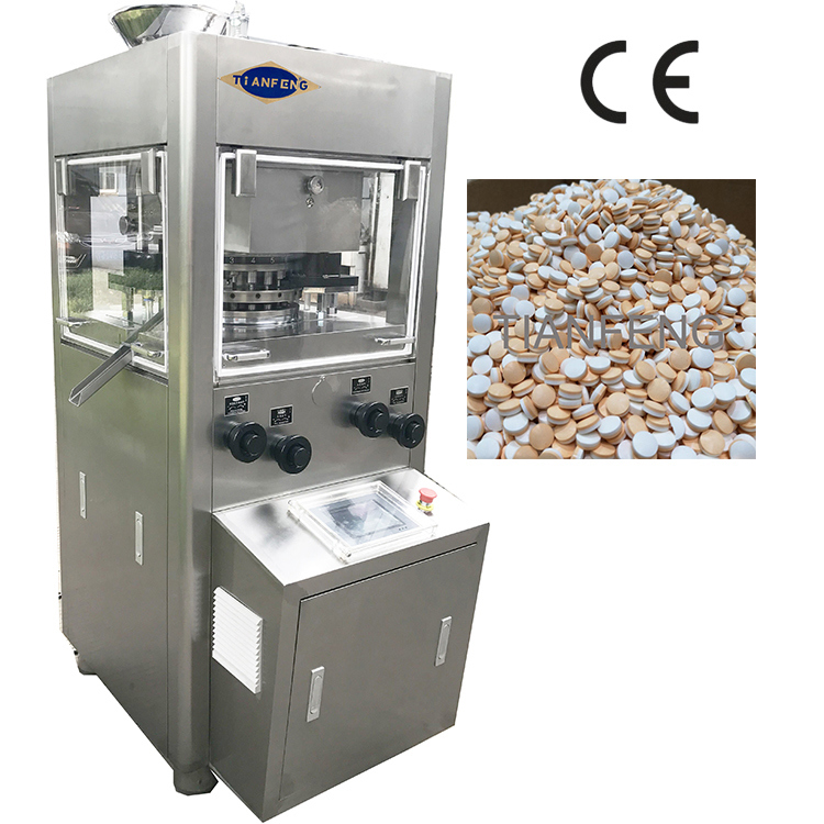 Zp17e Smallest 2 Layers Rotary Tablet Press Machine with 30600PC/H Capacity and 900*650*1800mm Dimensions