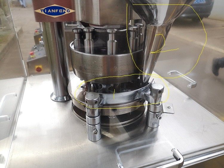 고속 ZP5/7/9 작은 로터리 알약 태블릿 프레스 머신 20mm Max Dia